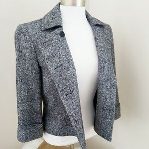 Tahari Tweed Wool Blend Blazer